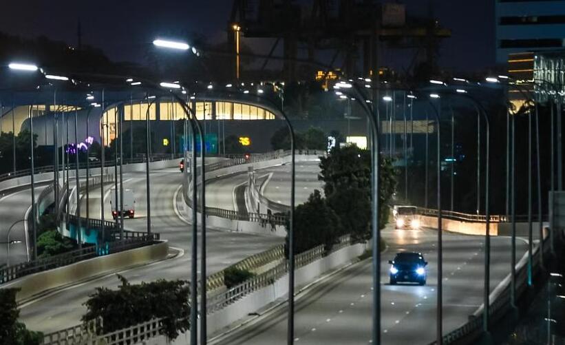 Asian Games commuter road LED lighting upgrade Asian Games commuter road LED lighting upgrade