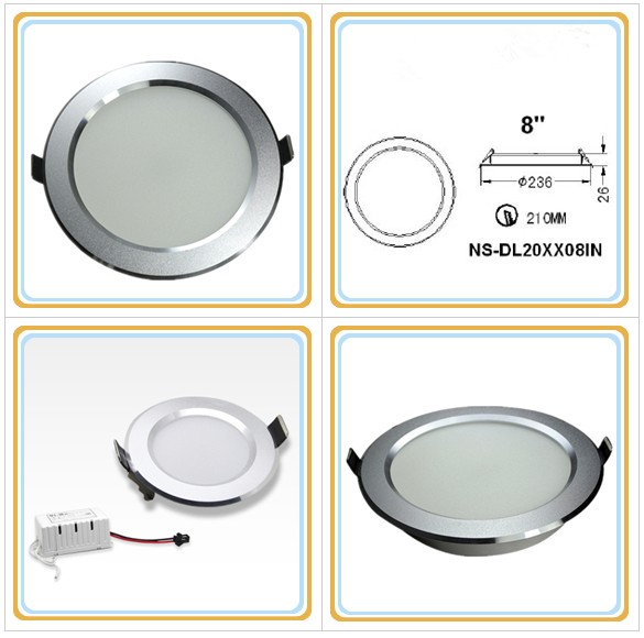 Hot Sale Ultra Slim 20W 8 Inch Recessed LED Down Light1
