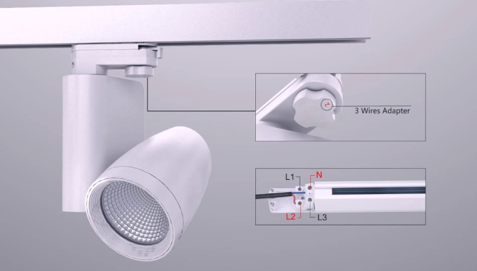 How to install LED track lights How to install LED track lights
