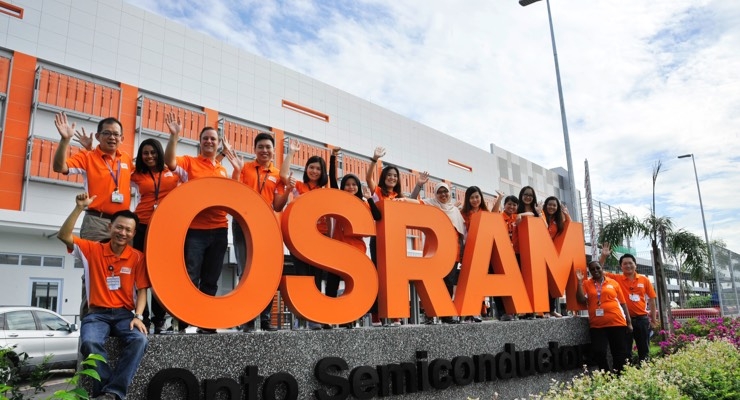 OSRAM invest 370 million euros LED chip factory in Malaysia in operation