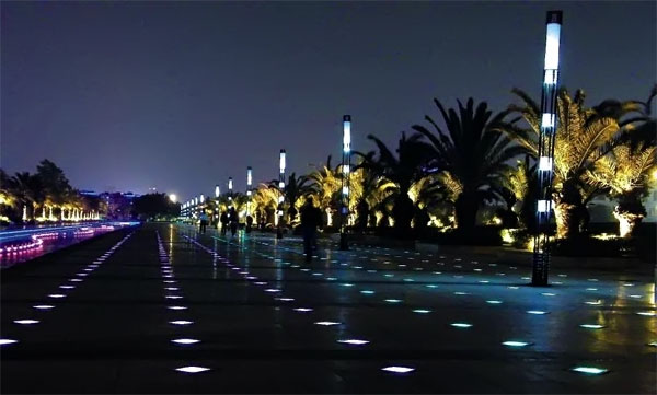 Two German cities install underground LED lights Two German cities install underground LED lights