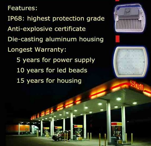 hazardous area lighting application 120W led explosion proof light1