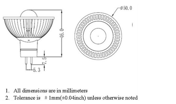 new design 10W CREE MR11 GU10 led spot lighting1